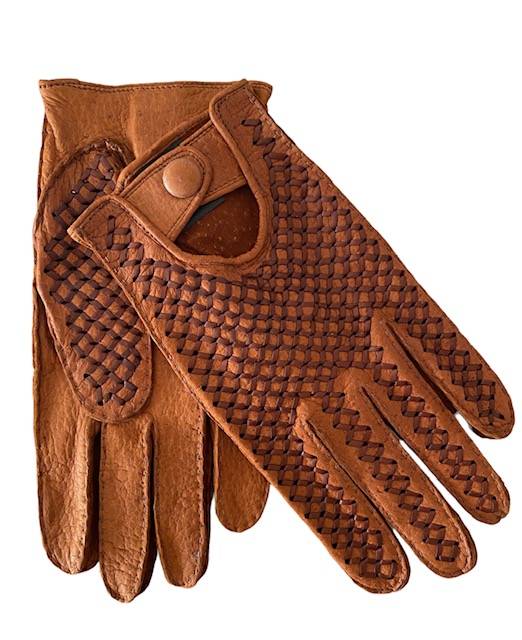 Pecary braided by hand driving gloves ( back order ship in 15 days)