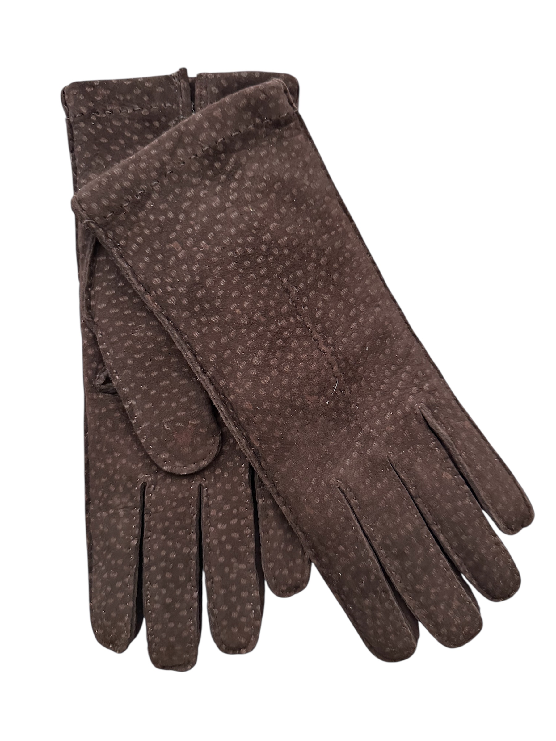Carpincho hand sewn cashmere lined Dark Brown (In stock)