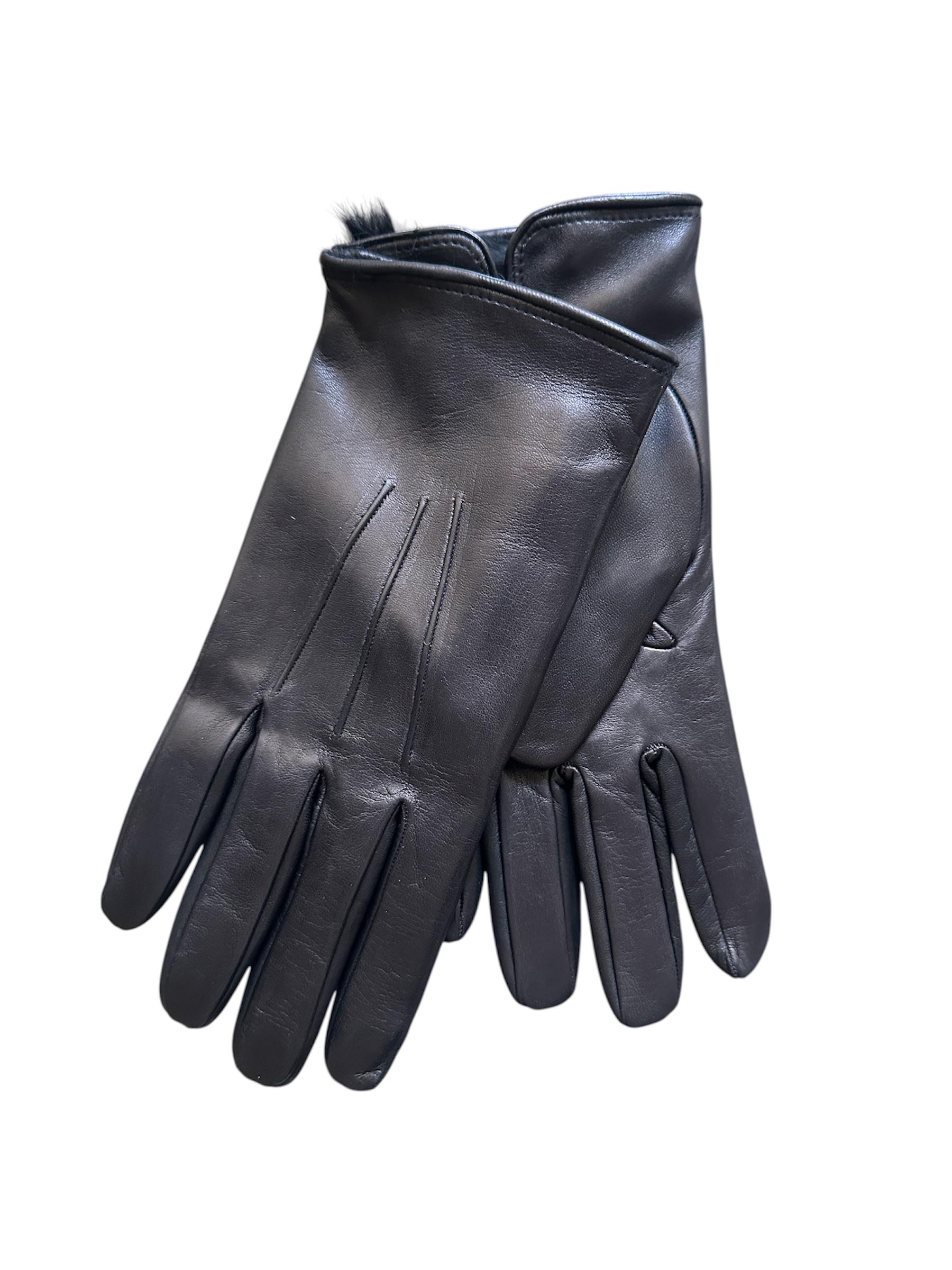 Nappa leather gloves fur lined (ship in 15 days)